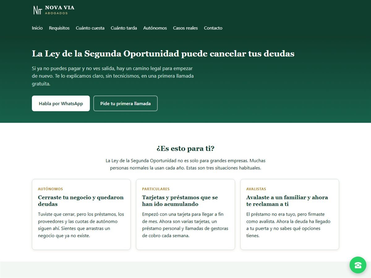 Demo web despacho de abogados