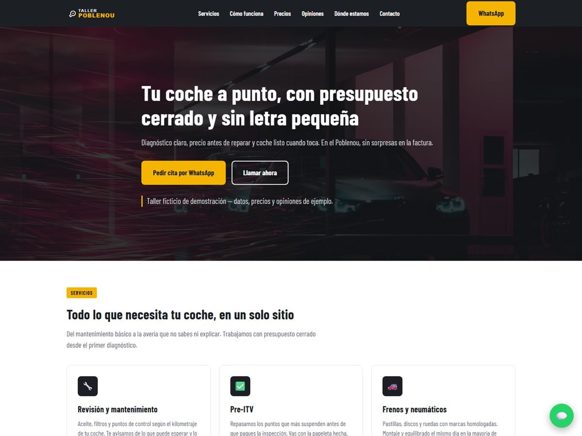 Demo web taller mecánico